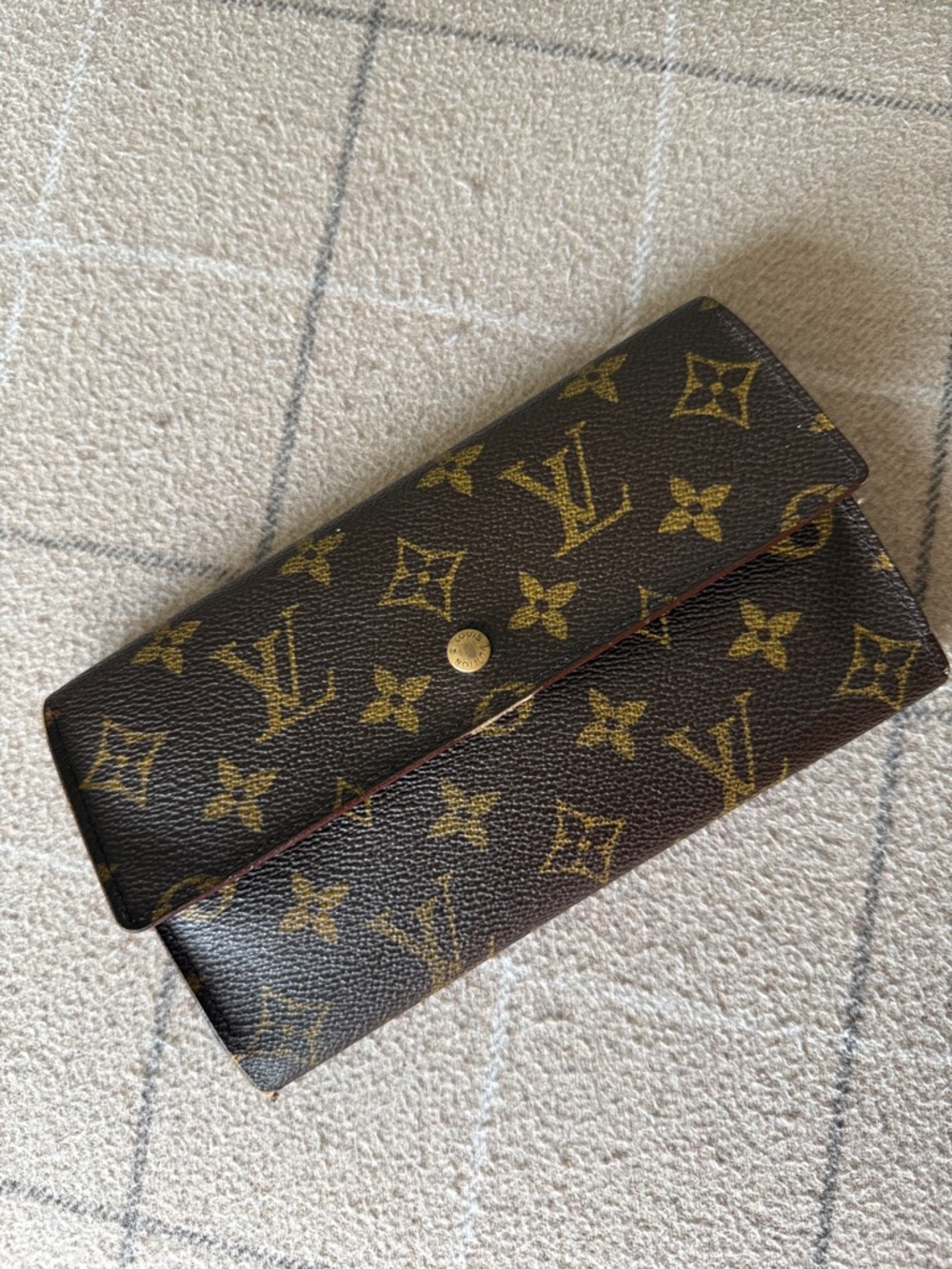 Louis Vuitton Monogram Continental Wallet - Brown with Gold Monogram